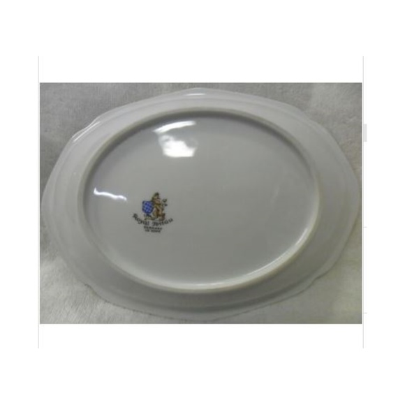 Royal Tettau Damask Rose Oval Serving Dish Germany - Picture 2 of 8